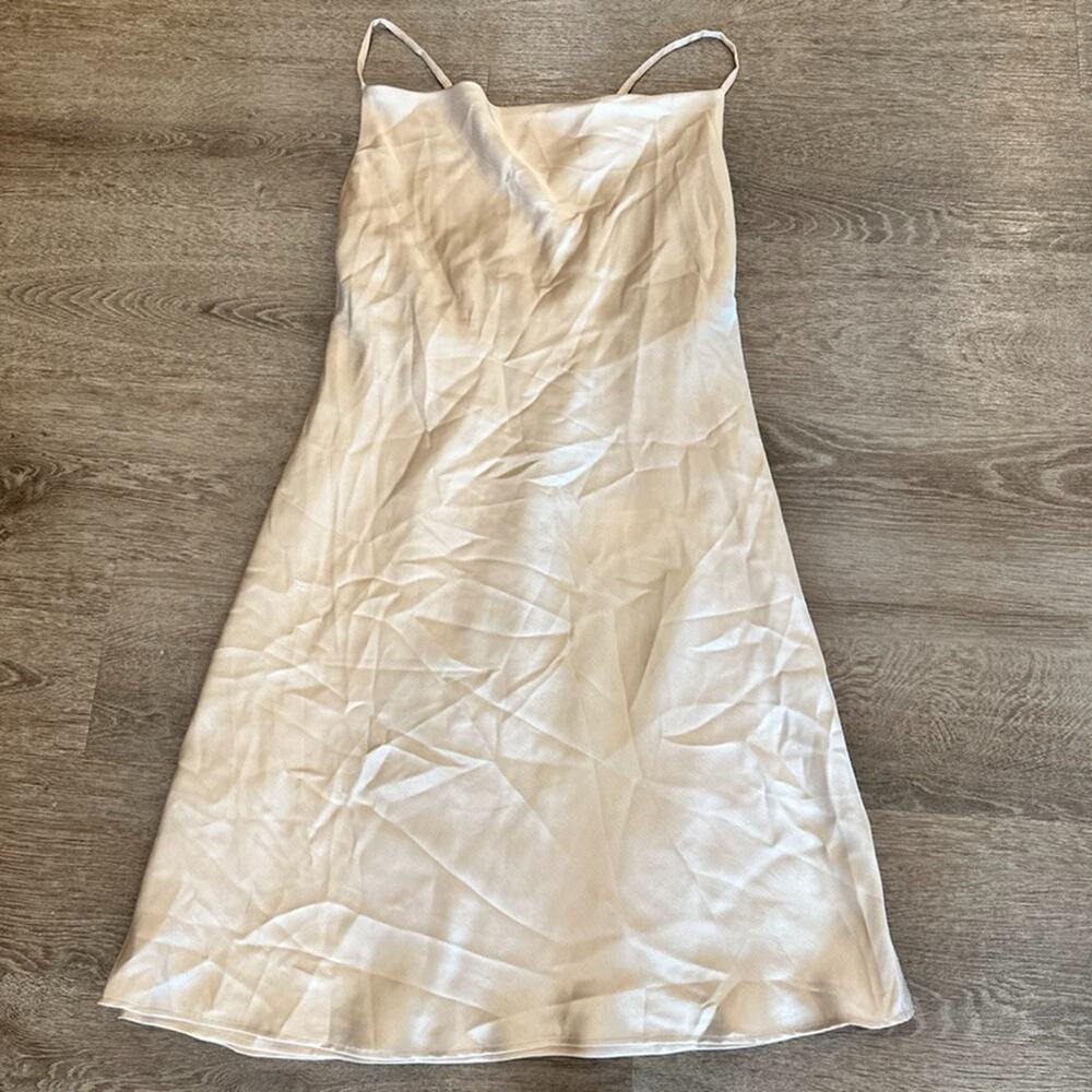 Show Me Your‎ Mumu Slip Dress Womens Small Satin Champagne Bridesmaid Short